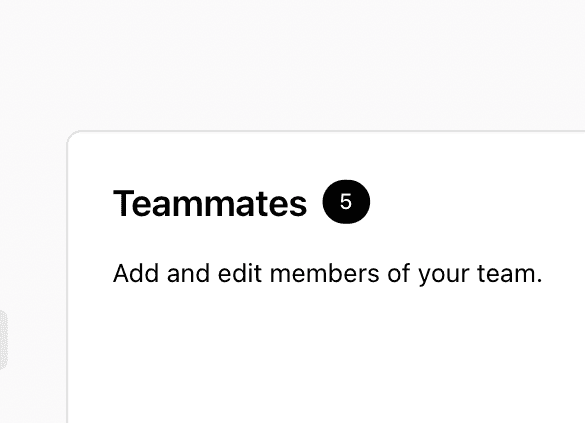 team member section in Order41